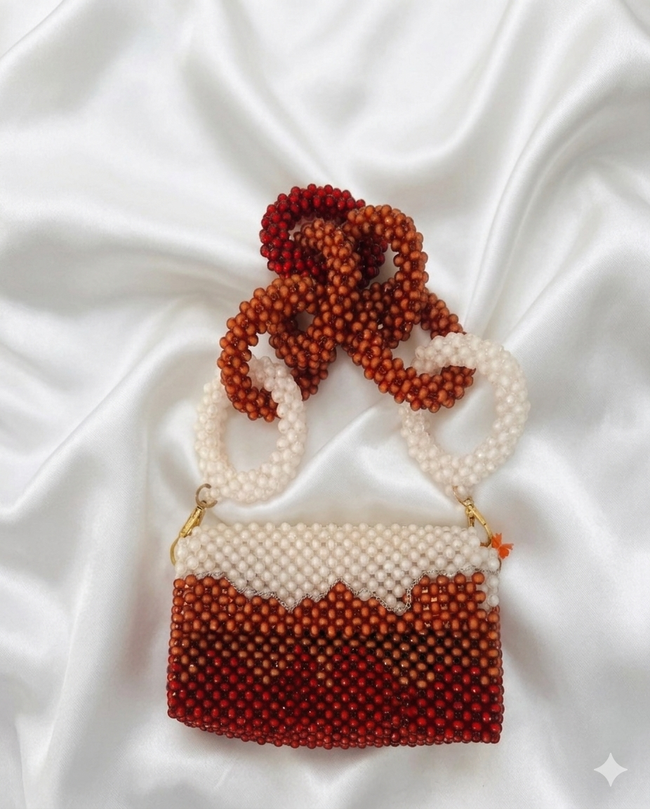 Ombre Beaded Sunset Handbag